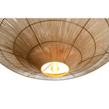 Ceiling Light Romimex Natural Jute Iron 115 x 22 x 115 cm-4