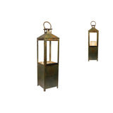 Lantern Romimex Antique Brown Metal 22 x 78 x 22 cm-1