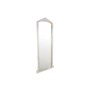 Wall mirror Romimex White Natural Mango wood 52 x 180 x 4 cm-0