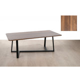 Side table Romimex Brown Black Wood Metal 120 x 44 x 60 cm-1