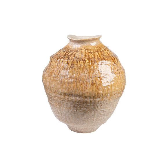 Vase Romimex Beige Mustard Porcelain 37 x 46 x 40 cm-0