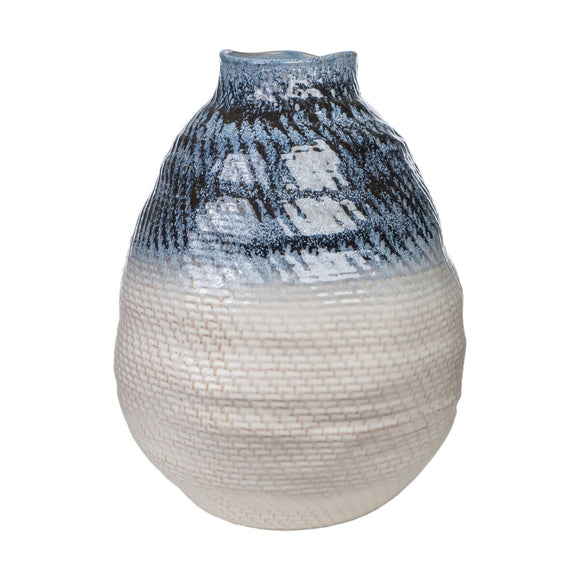 Vase Romimex Blue Beige Porcelain 37 x 47 x 37 cm-0