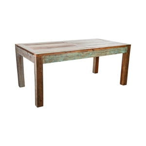 Table Romimex Brown Red Green Wood 180 x 76 x 90 cm-0