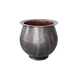 Planter Romimex Black Metal 46 x 49 x 46 cm-0