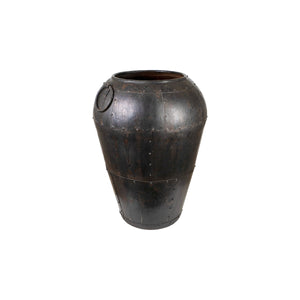 Floor vase Alexandra House Living Black Metal 60 x 130 x 60 cm-0