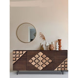 Sideboard Romimex Brown Golden Mango wood 40 x 80 x 150 cm-5