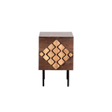 Nightstand Romimex Brown Golden Mango wood 30 x 60 x 40 cm-5