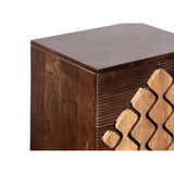 Nightstand Romimex Brown Golden Mango wood 30 x 60 x 40 cm-4