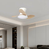 Ceiling Fan with Light Romimex White Natural-4