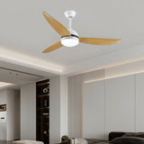 Ceiling Fan with Light Romimex White Natural-4