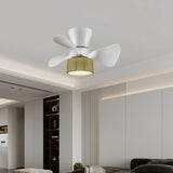 Ceiling Fan with Light Romimex White Natural-4