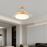 Ceiling Fan with Light Romimex White Natural-3