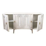 Sideboard Romimex White Mango wood 42 x 81 x 152 cm-2