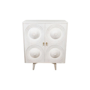 Sideboard Romimex White Mango wood 42 x 111 x 91 cm-0