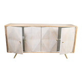 Sideboard Romimex White Natural Mango wood 41 x 77 x 152 cm-3