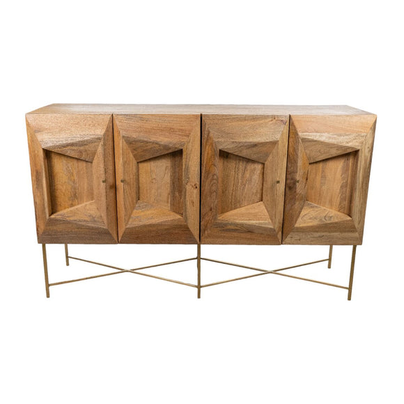 Sideboard Romimex Brown Golden Mango wood 44 x 92 x 152 cm-0