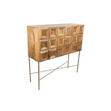 Sideboard Romimex Brown Golden Mango wood 44 x 122 x 122 cm-2