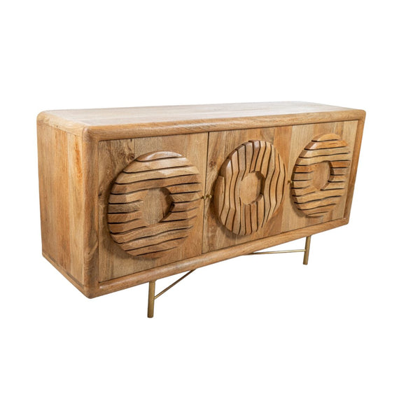 Sideboard Romimex Brown Mango wood 42 x 78 x 153 cm-0