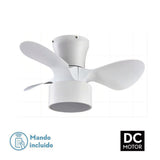 Ceiling Fan with Light Romimex White-5