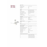 Ceiling Fan with Light Romimex White-3