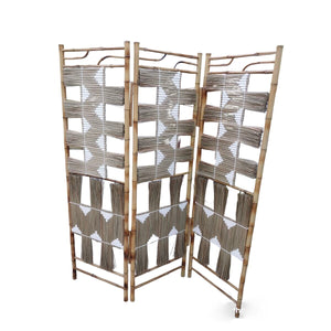 Folding screen Romimex Natural wicker 120 x 180 x 5 cm-0