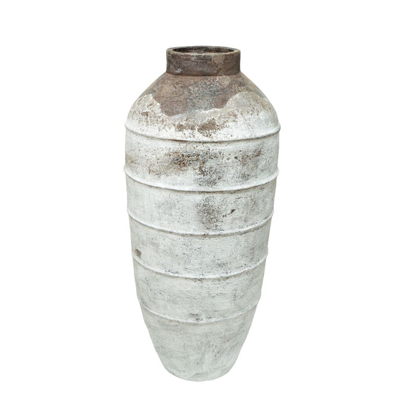 Vase Romimex White Brown Terracotta 45 x 100 x 45 cm-0