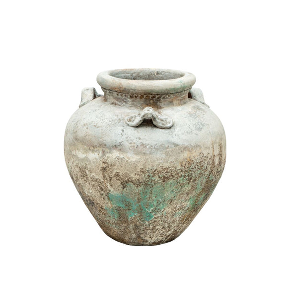 Vase Romimex Grey Turquoise Terracotta 40 x 40 x 40 cm-0