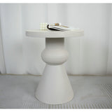 Side table Romimex Cream MDF Wood 40 x 49 x 40 cm-1