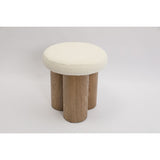 Side table Romimex Natural Polyester MDF Wood 41 x 42 x 41 cm-1