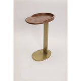 Side table Romimex Natural Metal MDF Wood 38 x 41 x 27 cm-1