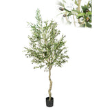 Decorative Tree Romimex Plastic Olive tree 100 x 195 x 100 cm-0