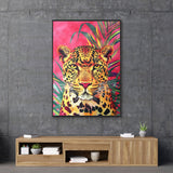 Painting Romimex Velvet MDF Wood Leopard 103 x 143 x 4 cm-1