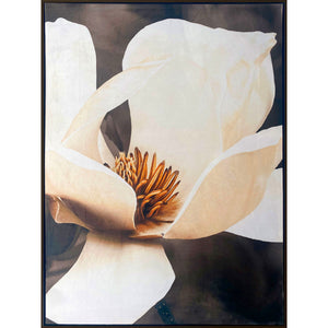 Painting Romimex Velvet MDF Wood Flower 83 x 123 x 4 cm-0