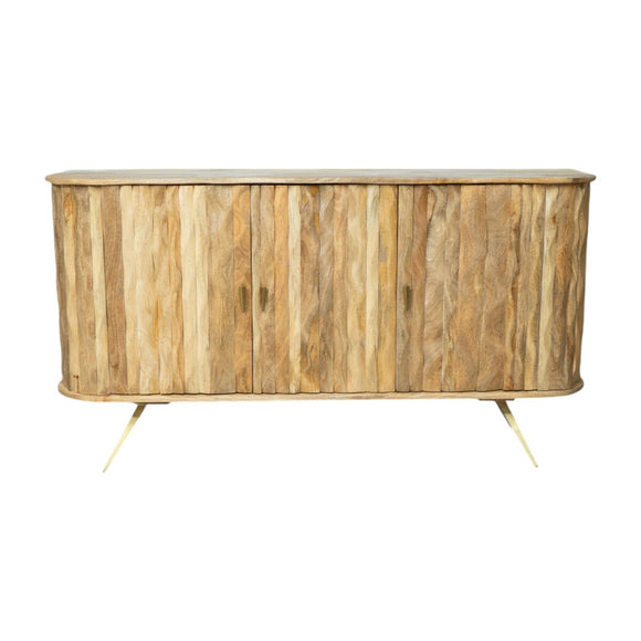 Sideboard Romimex Golden Natural Wood 152 x 83 x 40 cm-0