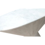 Console Romimex White Golden 122 x 75 x 39 cm Cone-shaped-1