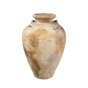 Vase Romimex Brown Beige Terracotta 55 x 80 x 55 cm With handles-0