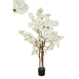 Decorative Flowers Romimex White 80 x 155 x 100 cm Cherry blossom-0