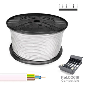 Multi-core Electric Cable Sediles White 3 x 1 mm 200 m H05VV-F-0