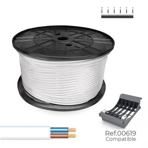 Multi-core Electric Cable Sediles White 2 x 1,5 mm 200 m h05vvh2-f-0