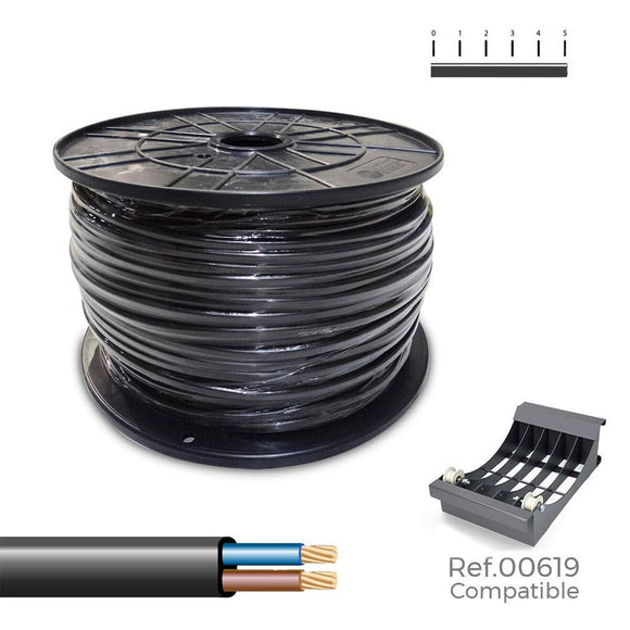 Multi-core Electric Cable Sediles Black 300 m Coil-0