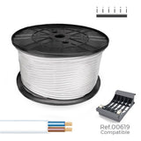 Multi-core Electric Cable Sediles White 2 x 0,75 mm 400 m h05vvh2-f Coil-1