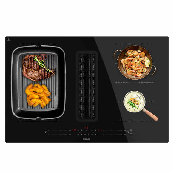 Induction Hob with Integrated Extractor Cecotec Bolero Squad IH 4800 TotalFlex80 7400 W-0