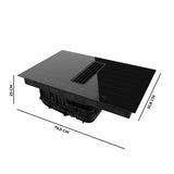 Induction Hob with Integrated Extractor Cecotec Bolero Squad IH 4800 FullFlex80 7400 W-12