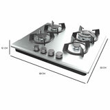 Gas Hob Cecotec Bolero Squad G 4200S Inox 8000 W 58 x 50 cm-5
