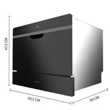 Cecotec Semi-Integrated Dishwasher Bolero Aguazero 2500 S-BI, 6 Place Settings, 48 dB-3