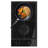 Cecotec Gas Hob Bolero Squad G 2400F 2 Burners, 5200W, Black Glass, Cast Iron-3
