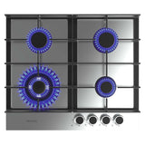 Cecotec Gas Hob 4 Burners Bolero Squad G 4400F Inox 8000W Stainless Steel WOK-0