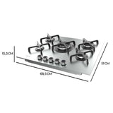 Cecotec Gas Hob 5 Burners Bolero Squad G 5400S 10400W Inox WOK Safe Ignition-1