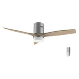 Ceiling Fan with Light Cecotec EnergySilence Aero 5600 Classic Steel 40 W Silver-0