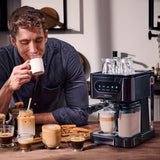 Cecotec Power Espresso 20 ColdBrew Latte 1350W 20bar Black Manual Coffee Machine-10